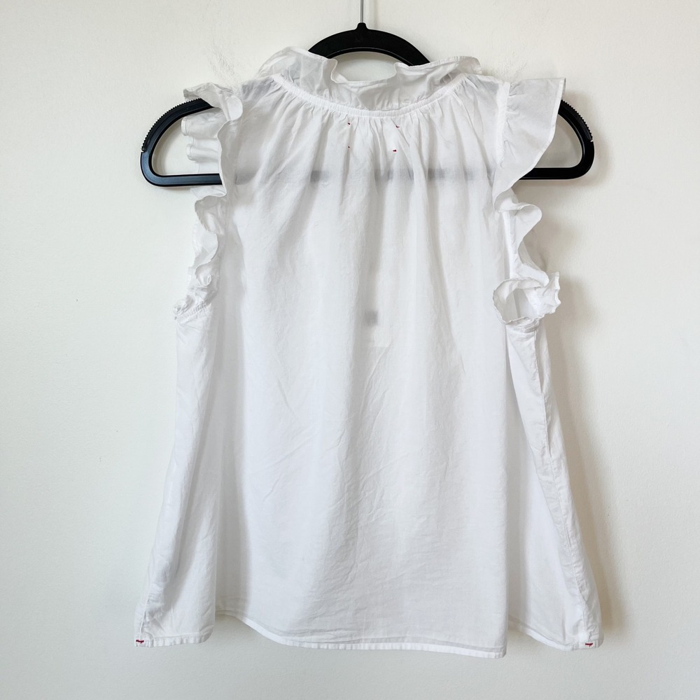 XiRENA White Ruffle Sleeve V-Neck Blouse - Picture 8 of 14